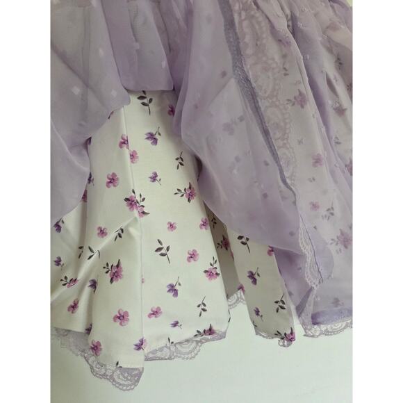 Hummingbirds & Flowers Lavender Floral Dress - Picture 5 of 9